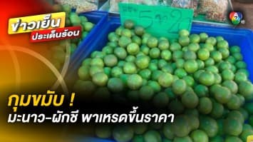 ชาวบ้านกุมขมับ ! มะนาว-ผักชี พาเหรดขึ้นราคา เหตุของขาดตลาด