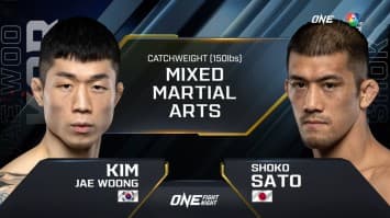 คิม แจ วุง vs โชโก ซาโตะ | one fight night 6 | 14 ม.ค. 66 | ch7hd