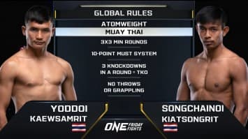 ยอดดอย แก้วสัมฤทธิ์ vs ทรงชัยน้อย เกียรติทรงฤทธิ์ | ONE ลุมพินี | 27 ม.ค. 66 | Ch7HD