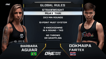 บาร์บาร่า อาเกียร์ vs ดอกไม้ป่า แฟร์เท็กซ์ | ONE ลุมพินี | 03 ก.พ. 66 | Ch7HD
