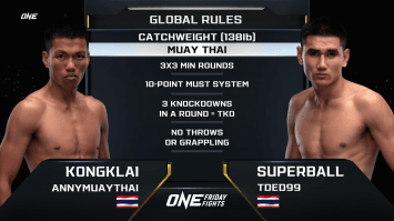 ก้องไกล เอ็นนี่มวยไทย vs ซุปเปอร์บอล ทีเด็ด 99 | ONE ลุมพินี | 17 ก.พ. 66 | Ch7HD