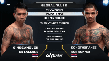 กิ่งซางเล็ก ต.หลักสอง vs ก้องธรณี ส.สมหมาย | ONE ลุมพินี | 24 ก.พ. 66 | Ch7HD