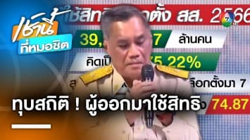 ผู้ใช้สิทธิเลือกตั้ง สูงสุดเป็นประวัติการณ์ 75.22 เปอร์เซ็นต์ | เลือกตั้ง 66 วาระคนไทย