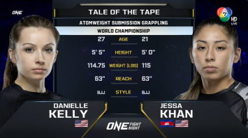 แดเนียล เคลลี vs เจสซา ข่าน | ONE FIGHT NIGHT 14 | 30 ก.ย. 66 | CH7HD