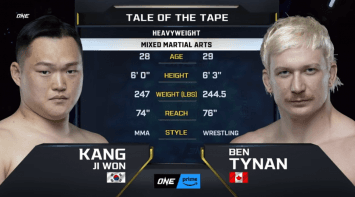 คัง จี วอน VS เบน ไทแนน | ONE FIGHT NIGHT 16 | 4 พ.ย. 66 | CH7HD