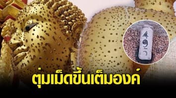 ฮือฮา พระพุทธรูปแปลก มีเม็ดตุ่มขึ้นเต็มองค์