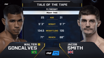 วอลเตอร์ กอนซาลเวส VS จาค็อบ สมิธ | ONE FIGHT NIGHT 17 | 9 ธ.ค. 66 | CH7HD