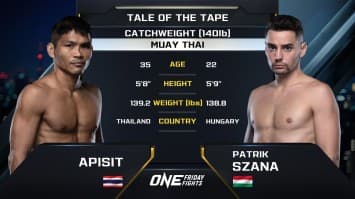 อภิสิทธิ์ แฟร์เท็กซ์ vs แพทริก ซานา | ONE ลุมพินี 45 | 15 ธ.ค. 66 | Ch7HD