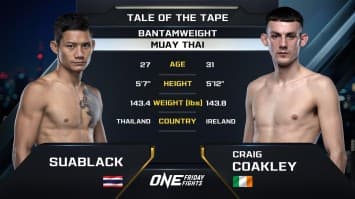 เสือแบล็ค ท.พราน49 vs เคร็ก โคกลีย์ | ONE ลุมพินี 46 | 22 ธ.ค. 66 | Ch7HD