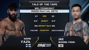 นาโม ฟาซิล vs แจ วุง ยุน | ONE ลุมพินี 49 | 26 ม.ค. 2567 | Ch7HD