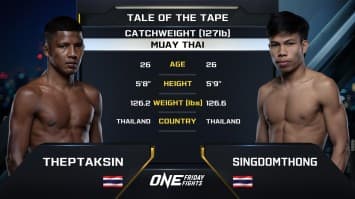 เทพทักษิณ ศ.ศรสิงห์ vs สิงห์โดมทอง นกยีนส์ลาดกระบัง | ONE ลุมพินี 52 | 16 ก.พ. 2567 | Ch7HD