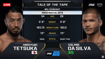 ฮิโรยูกิ เทตซูกะ vs วาลเมียร์ ดา ซิลวา | ONE FIGHT NIGHT 21 | 6 เม.ย. 67 | CH7HD