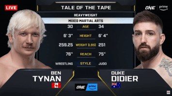 เบน ไทแนน vs ดุค ดิเดียร์ | ONE FIGHT NIGHT 21 | 6 เม.ย. 67 | CH7HD