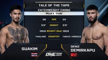 เสือคิม สจ.โต้งปราจีน vs เดอนิส เดอมีร์คาปู | ONE ลุมพินี 60 | 26 เม.ย. 2567 | Ch7HD