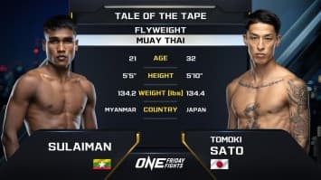 สุไลมาน ลูกสวน vs โทโมกิ ซาโตะ | ONE ลุมพินี 63 | 17 พ.ค. 2567 | Ch7HD