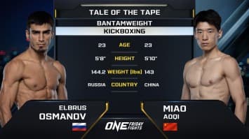 เอลบรุส ออสมานอฟ vs เหมียว เอ้าฉี | ONE ลุมพินี 69 | 5 ก.ค. 2567 | Ch7HD