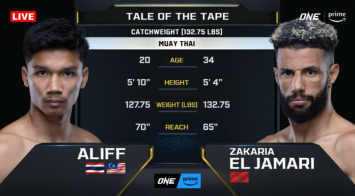 อาลีฟ ส.เดชะพันธ์ vs ซากาเรีย เอล จามารี | ONE FIGHT NIGHT 24 | 3 ส.ค.67 | CH7HD