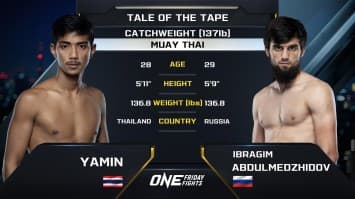 ยามีน พีเค.แสนชัย vs อิบรากิม อับดุลเมชิดอฟ | ONE ลุมพินี 74 | 9 ส.ค. 2567 | Ch7HD