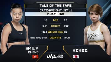 เอมิลี ชอง vs โคโกะ โอฮาระ | ONE ลุมพินี 80 | 20 ก.ย. 2567 | Ch7HD