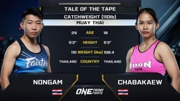 น้องแอ้ม แฟร์เท็กซ์ vs ชบาแก้ว ส.แก่นจันทร์ชัย | ONE ลุมพินี 80 | 20 ก.ย. 2567 | Ch7HD