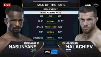 โบคัง มาซันเยน vs มานซัวร์ มาลาชิเอฟ | ONE FIGHT NIGHT 25 | 5 ต.ค. 67 | CH7HD