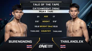 บุเรงนอง ลูกเจ้าพ่อโรงต้ม vs ไทยแลนด์เล็ก ส.รุ่งศักดิ์ | ONE ลุมพินี 83 | 18 ต.ค. 2567 | Ch7HD