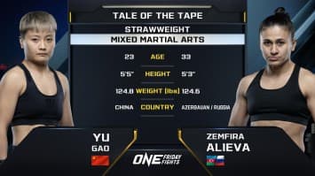 หยู เกา vs เซมฟิรา อาลิเอวา | ONE ลุมพินี 91 | 13 ธ.ค. 2567 | Ch7HD