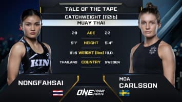 น้องฟ้าใส ท็อป พีเค.แสนชัย vs โมอา คาร์ลสัน | ONE ลุมพินี 91 | 13 ธ.ค. 2567 | Ch7HD