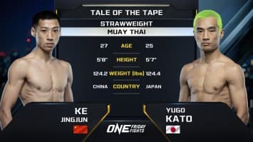 เคอ จิงจุน vs ยูโก คาโตะ | ONE ลุมพินี 91 | 13 ธ.ค. 2567 | Ch7HD