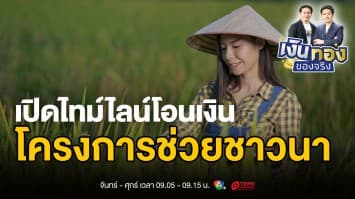 รัฐเริ่มจ่ายแล้ว ! เช็กด่วน โครงการช่วยชาวนา 1,000 บาท/ไร่ | เงินทองของจริง