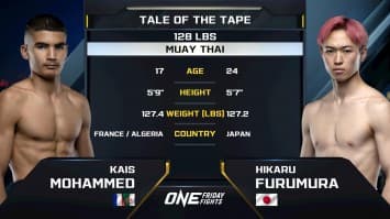 “เพชรสอง” เคอีส โมฮัมเหม็ด vs ฮิคารุ ฟูรุมูระ | ONE ลุมพินี 107 | 9 พ.ค. 2568 | Ch7HD