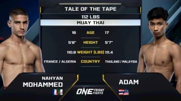 “เพชรสาม” นาห์ยัน โมฮัมเหม็ด vs อดัม ส.เดชะพันธ์ | ONE ลุมพินี 107 | 9 พ.ค. 2568 | Ch7HD