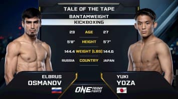 เอลบรุส ออสมานอฟ vs ยูกิ โยซะ | ONE ลุมพินี 109 | 23 พ.ค. 2568 | Ch7HD
