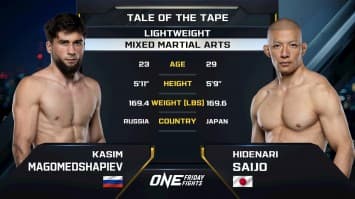 คาซิม มาโกเมดชาปิเอฟ vs ฮิเดนาริ ไซโจ | ONE ลุมพินี 112 | 13 มิ.ย. 2568 | Ch7HD