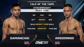 สมานชัย ส.สมหมาย vs อสูรน้อย ศิษย์จ่าสิงห์ | ONE ลุมพินี 112 | 13 มิ.ย. 2568 | Ch7HD