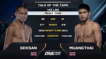 เสกสรร อ.ขวัญเมือง vs เมืองไทย พีเค.แสนชัย | ONE ลุมพินี 114 | 27 มิ.ย. 2568 | Ch7HD