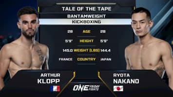 อาร์เธอร์ คลอปป์ vs เรียวตะ นากาโนะ | ONE ลุมพินี 117 | 25 ก.ค. 2568 | Ch7HD