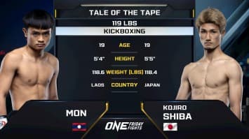 ม่อน ยอดทาสัย vs โคจิโร ชิบะ | ONE ลุมพินี 118 | 1 ส.ค. 2568 | Ch7HD