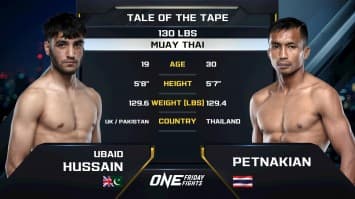 อูเบด ฮัสเซน vs เพชรนาเคียน ศ.นาเคียน | ONE ลุมพินี 121 | 22 ส.ค. 2568 | Ch7HD