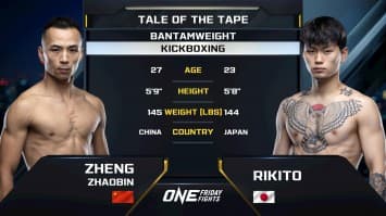 เจิง จาวบิน vs ริกิโตะ | ONE ลุมพินี 122 | 29 ส.ค. 2568 | Ch7HD