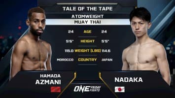 ฮามาดา อัซมานี vs นาดากะ | ONE ลุมพินี 122 | 29 ส.ค. 2568 | Ch7HD