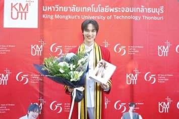 “อั๋น” สุดดีใจ!!! คว้าปริญญาตรี วิศวกรรมโยธา  จากรั้ว มจธ. บางมด