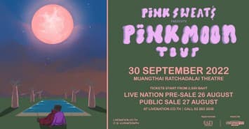 ศิลปินอาร์แอนด์บี “PINK SWEAT$” เตรียมเปิดการแสดงในเมืองไทย กับ “PINK SWEAT$ PRESENTS PINK MOON LIVE IN BANGKOK” 30 กันยายนนี้ ที่ เมืองไทยรัชดาลัยเธียร์เตอร์